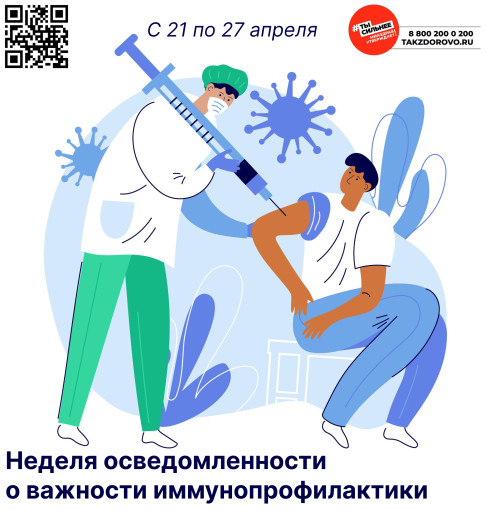 Неделя осведомленности о важности иммунопрофилактики.
